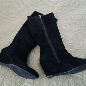 Marc Fisher Black Suede Boots